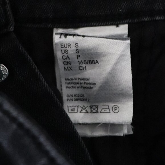 H&M Mama Dark Wash Black Small One Piece Denim Maternity Dungaree Bib Overalls - Picture 14 of 15